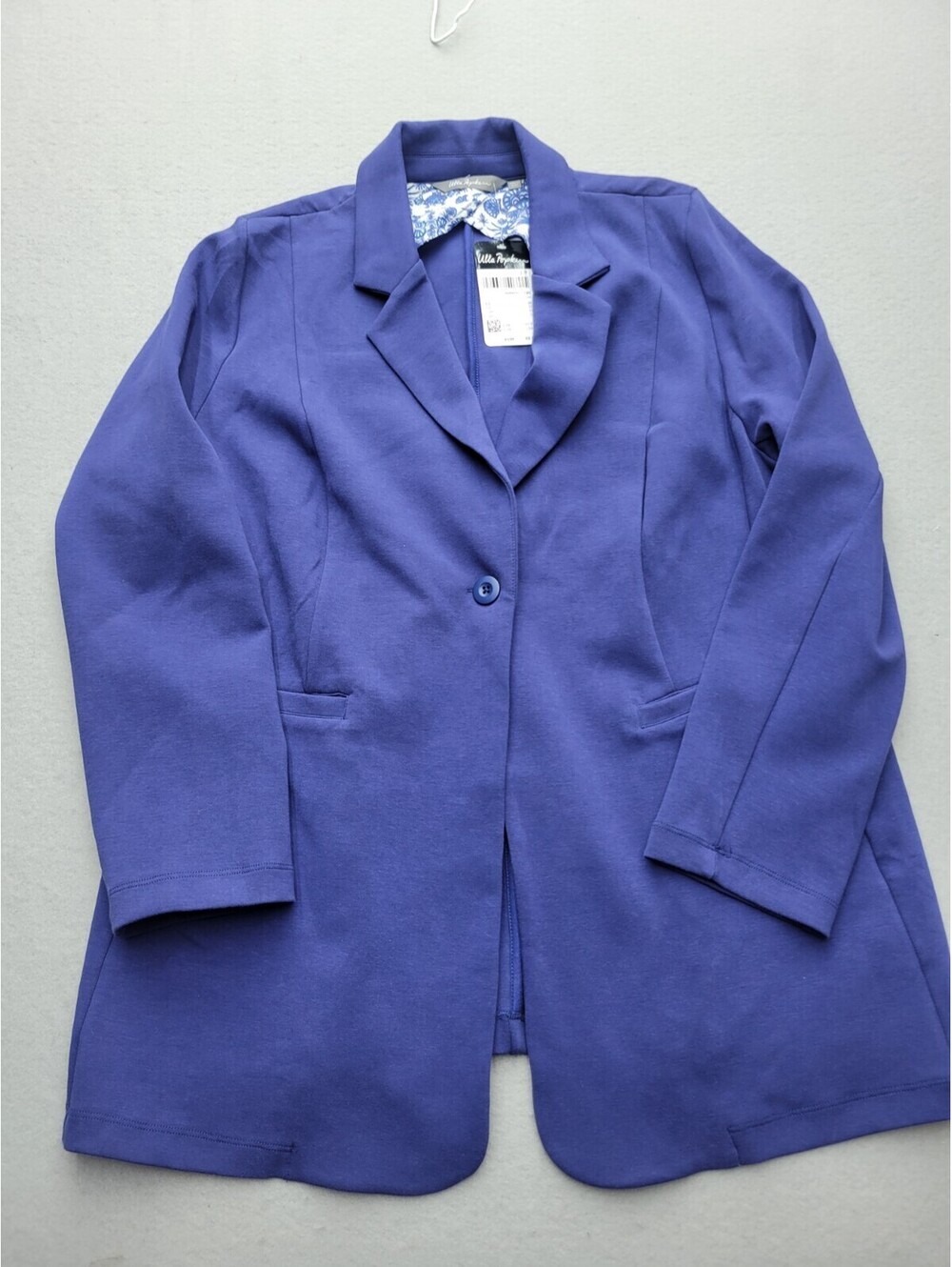 Ulla Popken Womens Blazer 18 Blue Basic Jacket Casual Classic Stylish Quality